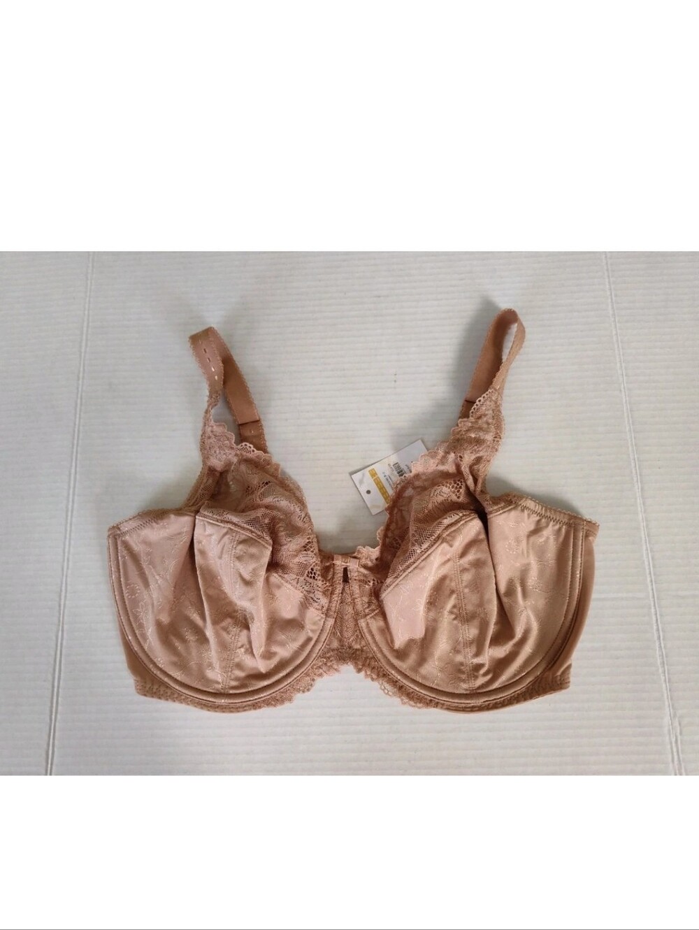 Delimira Full Coverage Underwire Unlined Minimizer Bra Size 38G Buff Beige